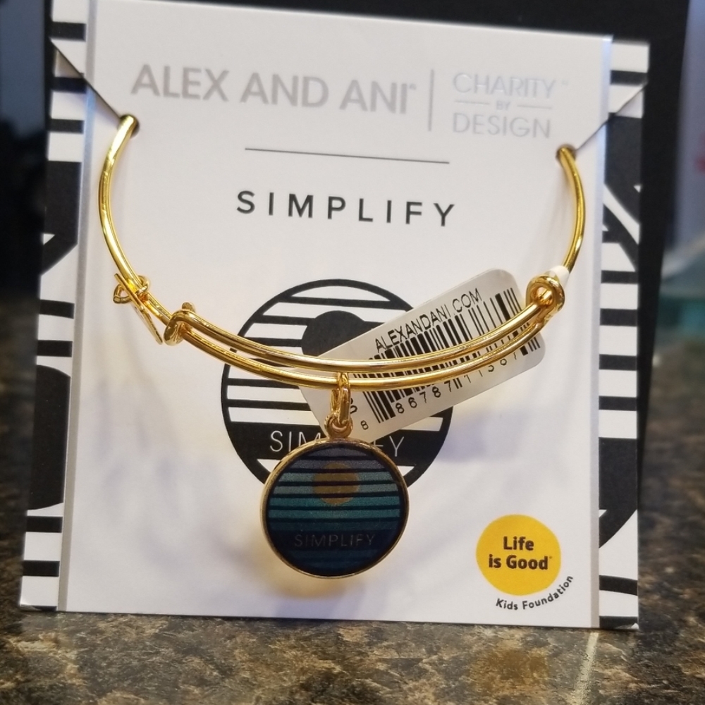 ALEX AND ANI Simplify Charity by Design bracelet